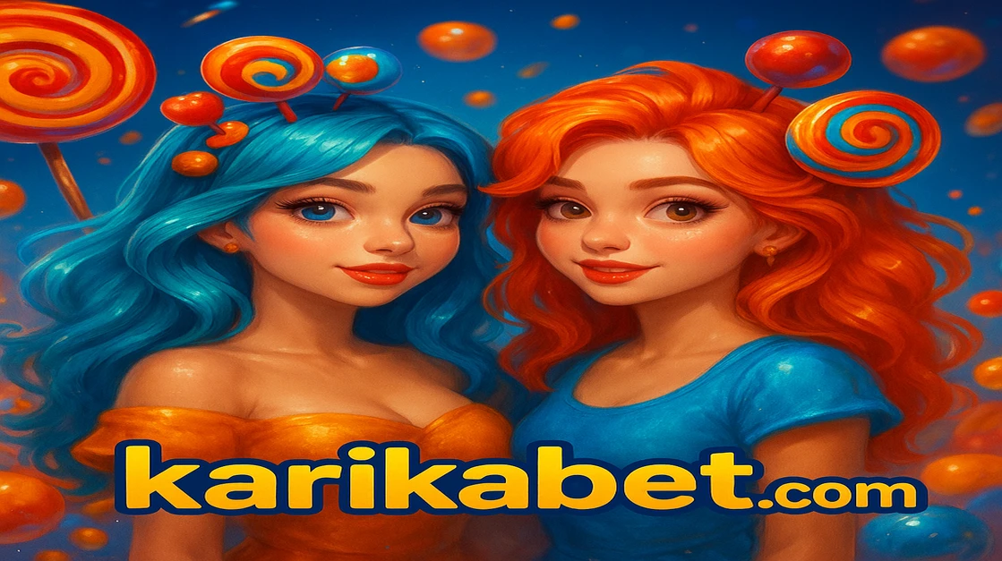 দুইটি কার্টুন মেয়ে ললিপপ ও রঙিন ক্যান্ডি চারদিকে উড়তে দেখা যাচ্ছে; নীচে লেখা সুইট বোনাঞ্জা। karika-র নকশা অনুযায়ী এটি তৈরি করা হয়েছে।